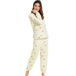 Allegra K Women Winter Flannel Pajama Sets Cute Printed Long Sleeve Nightwear Top And Pants Loungewear Soft Sleepwears -Allegra K GUEST 6a1e1320 35b6 4e08 b8c6 d16155d477bb