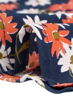 Allegra K Women's Short Sleeve Contrast Collar Belted Floral Shirt Dress -Allegra K GUEST 6aca8795 2fa1 4adf adc7 ce3f9a61aee3