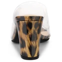 Allegra K Women's Clear Chunky Heel Slides Sandals Mules -Allegra K GUEST 6b7d4e49 6dcb 49c3 9b39 17f623989a1d