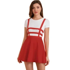 Allegra K Women's Pleated Kawaii A-Line Elastic Waist Mini Braces Suspender Skirt -Allegra K GUEST 6c0362fe 64da 44b3 bd91 875c94787672