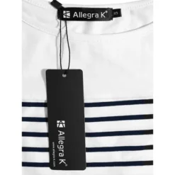 Allegra K Women's Color Block Long Sleeve Striped T-Shirt -Allegra K GUEST 6c54a1c9 c68c 475b 8174 2a8fd10f0d0f