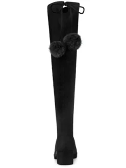 Allegra K Women's Lace Up Chunky Heels Over The Knee High Boots -Allegra K GUEST 6eaa6c75 dbe0 4f03 b65d f7e3e6f35cd2