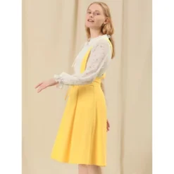 Allegra K Women's Elastic Waist Lace Up A Line Suspender Skirt -Allegra K GUEST 6f62501c 1a67 4254 a2a6 e60b8247bc11