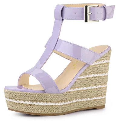 Allegra K Women's Espadrille Strappy Platform Wedges Sandals 7 Allegra K Women's Espadrille Strappy Platform Wedges Sandals - Image 7
