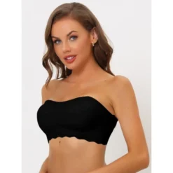 Allegra K Women's Wirefree Smooth Solid Non-Slip Strapless Bandeau Bra -Allegra K GUEST 71ec9cdb dd29 47ba a6a4 8506fb47bb33