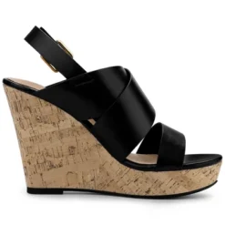 Allegra K Women's Wood Wedges Platform Wedge Sandals -Allegra K GUEST 724a8714 59d0 4cd4 ac07 03a27140f681