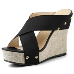 Allegra K Women's Platform Slide Wedge Sandals -Allegra K GUEST 745bd678 69d2 422e 9f83 f9234e8a6ab6