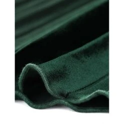 Allegra K Women's High Elastic Waist Velvet Pleated Swing Midi Skirt -Allegra K GUEST 74afaaa5 fb12 4031 8017 523574a855cf