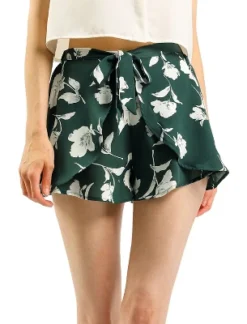 Allegra K Women's Summer Beach Casual Elastic Waist Floral Shorts -Allegra K GUEST 75158a3d 384d 407f b0cf ca85550402a1