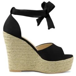 Allegra K Women's Espadrilles Tie Up Ankle Strap Wedges Sandals -Allegra K GUEST 763f630f 055b 451a a24a b14644812c60