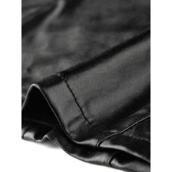 Allegra K Women's Lace Trim Party Faux Leather PU Tank Top -Allegra K GUEST 76e792b2 4e8f 48d2 854b 3b96392a40d8