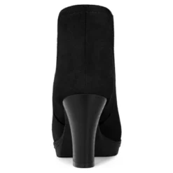 Allegra K Women's Round Toe Block Heels Chelsea Ankle Boots -Allegra K GUEST 77422def 59d1 489b 9ccc eeca120c6a40
