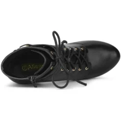 Allegra K Women's Lace Up Round Toe Platform Block Heels Ankle Boots -Allegra K GUEST 77a970d2 3fea 473f bf93 bb062cdab4c2