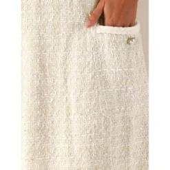 Allegra K Women's Tweed Short Sleeve A-Line Vintage Mini Causal Dresses -Allegra K GUEST 790b35f3 2331 40eb 992c 5a5aeb3eff1b