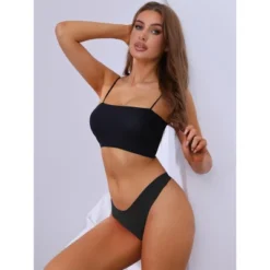 Allegra K Women's Low-Waisted Invisible Breathable V-Waisted Thongs -Allegra K GUEST 7aa07550 4c9b 499a aa53 3cd442036d11