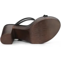 Allegra K Women's Platform Crisscross Strap Chunky Heel Slide Sandals -Allegra K GUEST 7c804e53 6764 4a1e a253 ba27fbb8e747