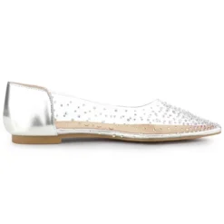 Allegra K Women's Pointed Toe Clear Rhinestone Ballet Flats -Allegra K GUEST 7d36cb6b 49e3 46c6 8754 fcaf7e36a3a7