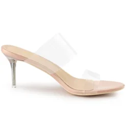 Allegra K Women's Clear Slide Stiletto Heels Sandals -Allegra K GUEST 7deac2f6 8ca6 4aa3 ad16 6c5e6b28fb4e