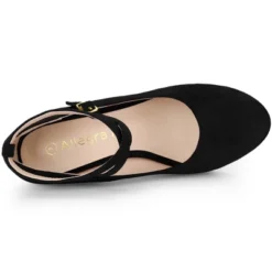 Allegra K Women's Platform Cross Strap Stiletto Heels Pumps -Allegra K GUEST 7e819846 8ad6 4d3c 9404 126d54f4ed6b