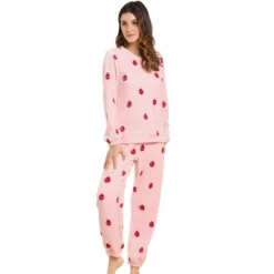 Allegra K Women Winter Flannel Pajama Sets Cute Printed Long Sleeve Nightwear Top And Pants Loungewear Soft Sleepwears -Allegra K GUEST 7ee19c99 b72b 4fc1 8d6b 9484e7ff941b