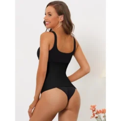 Allegra K Women's 3 Hooks Waist Workout Tummy Control Shapewear For Weight Loss