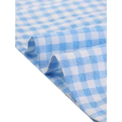 Allegra K Women's Plaid Gingham Blouse Puff Short Sleeve Peter Pan Collar Button Down Shirt -Allegra K GUEST 81f1f75e a21f 403d 9e7f 37fa027cd565