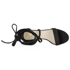 Allegra K Women's Open Toe Lace Up Mid Chunky Heeled Sandals -Allegra K GUEST 82d59d2f a9f3 4071 be7e 7c14e6309277