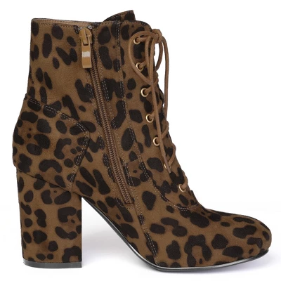 Allegra K Women's Lace Up Chunky Heel Ankle Booties 5 Allegra K Women's Lace Up Chunky Heel Ankle Booties - Image 5