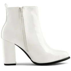 Allegra K Women's Round Toe Zipper Chunky Heels Ankle Boots -Allegra K GUEST 84453a04 73f5 4b0a a83a 6eee99afb1a5