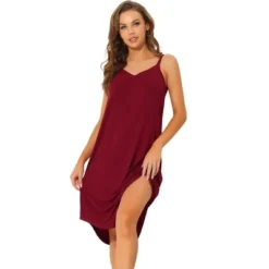 Allegra K Women's V Neck Soft Cami Nightdress Lounge Nightgowns -Allegra K GUEST 84ceeeeb 90fa 4af8 bd5e 3478e9c54ee2