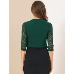 Allegra K Women's Lace Long Sleeve Shrug Cardigan -Allegra K GUEST 851d93c8 fb51 41d1 92bd eaf86f3c3db7