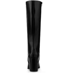 Allegra K Women's Round Toe Block Heels Knee High Boots -Allegra K GUEST 8532079d 5861 4cd7 9091 d68fd8a915fb
