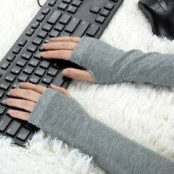 Allegra K Women's Fingerless Gloves Solid Casual Arm Warmers 1 Pair -Allegra K GUEST 868a8116 538f 47f3 b59e 563b9cb4665c