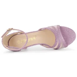 Allegra K Women's Glitter Ankle Strap Stiletto Heels -Allegra K GUEST 87c384cf 0f12 447a bd0e 692447ed7a86