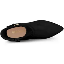 Allegra K Women's Pointy Toe Buckle Cross Straps Stiletto Heel Ankle Boots -Allegra K GUEST 8827b7c0 3714 432e a09e c3c2efd35391