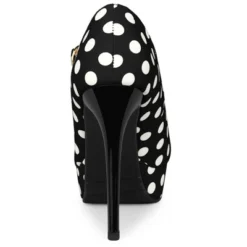 Allegra K Women's Polka Dots Platform Round Toe Ankle Strap Stiletto High Heel Pumps -Allegra K GUEST 882dd36d 9866 4c7a a2f9 bb3762c9d13e