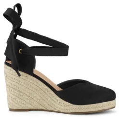 Allegra K Women's Closed Toe Espadrilles Wedges Tie Up Wedge Sandals -Allegra K GUEST 88470b9f d234 4c47 89f7 989af5682dec