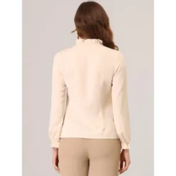 Allegra K Women's Elegant Long Sleeve Ruffle Tie Neck Business Work Top -Allegra K GUEST 88de8a6c 1c62 4f3c a131 74cfd5b3e128