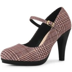 Allegra K Women's Houndstooth Platform Stiletto Heels Pumps -Allegra K GUEST 8a460bf4 1637 4cb9 bac7 2aaae3cbf8f7