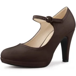 Allegra K Women's Round Toe Platform Ankle Strap Stiletto Heel Pumps -Allegra K GUEST 8a7d39d8 c55b 4665 9008 239dff0da5d7