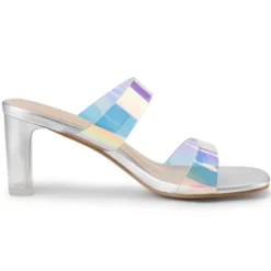 Allegra K Women's Colorful Straps Clear Heels Chunky Heel Clear Sandals -Allegra K GUEST 8b70fd34 eaa3 4c65 94a5 09fe35646701