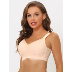 Allegra K Women's Lace Minimizer Bralette U Back Full Coverage Wireless Everyday Bras -Allegra K GUEST 8dcb3c03 d025 47d2 a767 1c308f35745b