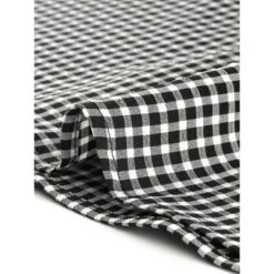 Allegra K Women's Bow Tie Neck Blouse Vintage Ruffle Sleeveless Gingham Plaid Shirt -Allegra K GUEST 8e5b15f1 2d53 4d4e 95ba f29973a59d27