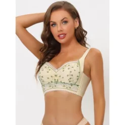 Allegra K Women's Wirefree U Back Adjustable Straps Lace Full Coverage Padded Minimizer Bra -Allegra K GUEST 8ee79fe8 d980 48ed a4d5 aad5338bf779