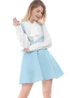 Allegra K Women's Button Overalls Pinafore Suspenders Skirt -Allegra K GUEST 8f3a8265 0d35 4fe4 934d f47f9e6d97be