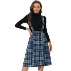 Allegra K Women's Vintage Plaid A-Line Tartan Suspender Midi Skirt -Allegra K GUEST 8f92cb4f 8749 4d2b bea0 a84a5da742f7