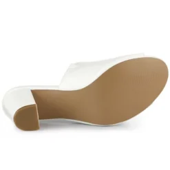 Allegra K Women's Slip On Block Heel Slide Sandals -Allegra K GUEST 92ba38de ede1 4343 a694 856e2b345467