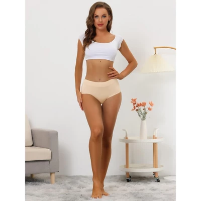 Allegra K Women's Packs Mid-Rise Comfortable Mesh Trim Solid Briefs Sets 4 Allegra K Women's Packs Mid-Rise Comfortable Mesh Trim Solid Briefs Sets - Image 4