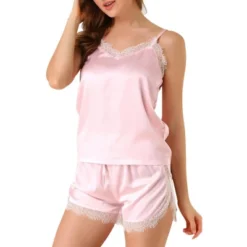 Allegra K Women's Lace Cami Shorts V Neck Camisole Satin Pajamas Set 15 Allegra K Women's Lace Cami Shorts V Neck Camisole Satin Pajamas Set -Allegra K GUEST 9365290b c2c8 49a8 aecf 9c78d2fce4d4
