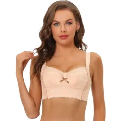 Allegra K Women's Lace Wirefree High Back Padded Full Coverage Minimizer Bras -Allegra K GUEST 940bcec4 7a2d 43c1 b06a f59e62d03633